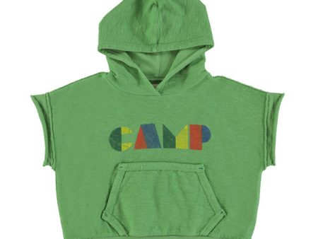 Piupiuchick Green W  Multicolor  Camp  Sleeveless Hooded Sweatshirt Cheap