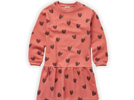 SPROET & SPROUT FADED ROSE HEART PRINT DRESS For Cheap