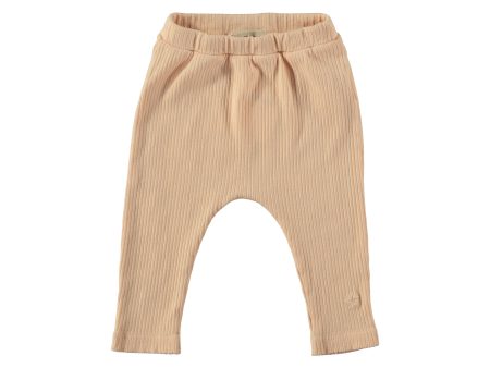 TOCOTO VINTAGE PINK RIBBED BABY LEGGINGS Online Hot Sale