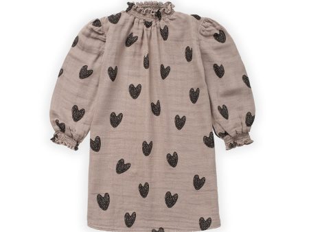 SPROET & SPROUT MUD HEART PRINT DRESS Online Sale