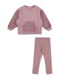 BABYCLIC ARAN GRAPE SWEATSHIRT LEGGINGS SET Fashion