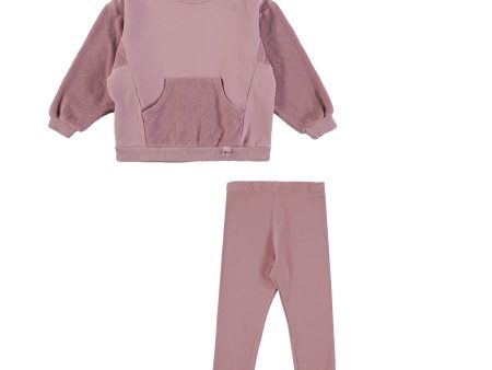 BABYCLIC ARAN GRAPE SWEATSHIRT LEGGINGS SET Fashion