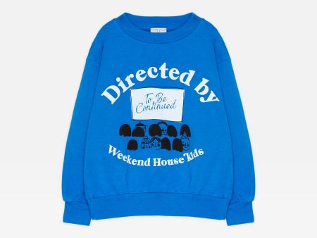 WEEKEND HOUSE KIDS LAPIZ BLUE CINEMA SWEATSHIRT For Discount