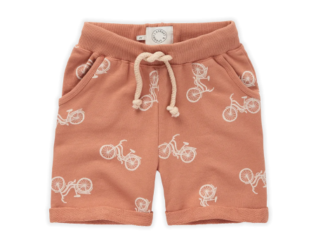 SPROET & SPROUT SALMON BICYCLE PRINT TIE SHORTS Online Sale