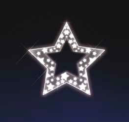 2D LED 4FT FLAT STAR For Cheap