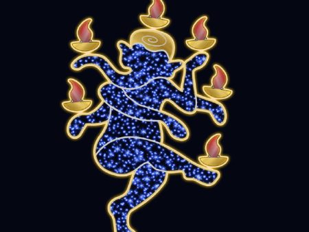 2D DIWALI FOUR-ARMED GANESHA For Cheap