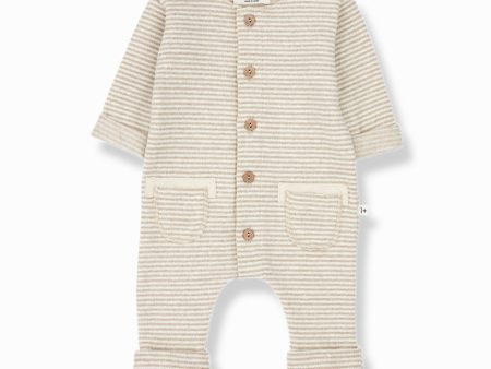 1 + IN THE FAMILY ARCHER BEIGE ROMPER For Sale