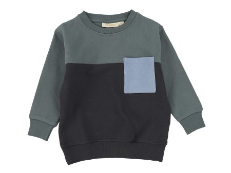 SOFT GALLERY SAGE COLORBLOCK POCKET SWEATSHIRT Discount