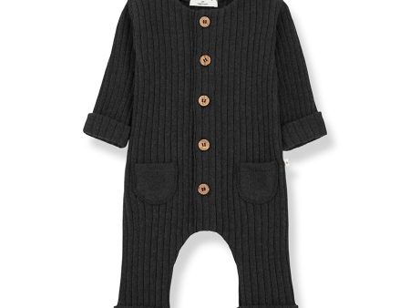 1 + IN THE FAMILY ALAIN CHARCOAL ROMPER Hot on Sale